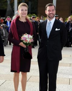 Guillermo y la condesa Stéphanie de Lannoy,