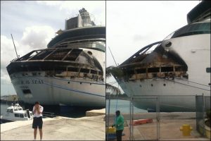 crucero royal caribbean incendio Incendió crucero