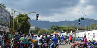 motorizados protestaron
