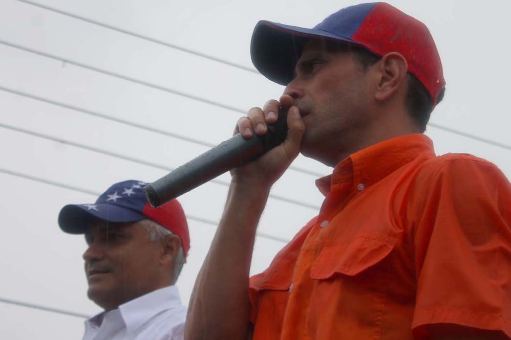 Capriles desde Mérida pidió “expresar su inconformidad en las urnas electorales el 8D”