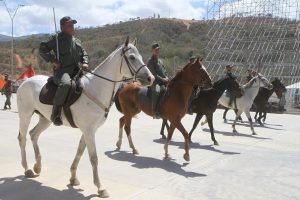 prácticas del desfile con motivo del Bicentenario de la Juventud 2