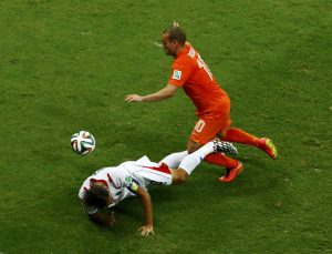 imágenes del encuentro entre Holanda y Costa Rica 3
