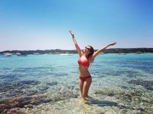 Thalía en bikini