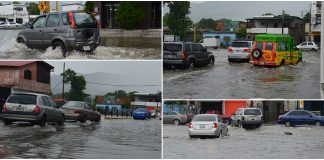 Calles de Naguanagua se inundaron tras repentina lluvia
