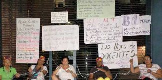 docentes chacao protestan