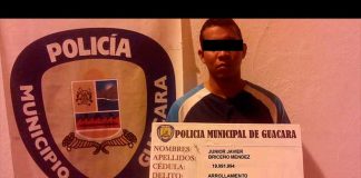 hombre detenido poliguacara