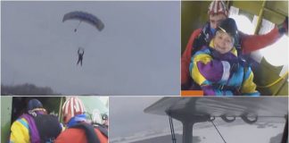 abuela en paracaídas