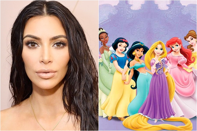 ¿En cuál? Kim Kardashian se transformó en una princesa de Disney