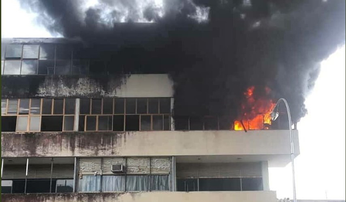 incendio- hospital- Acarigua