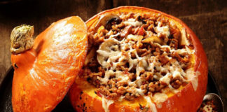 auyama rellena de carne molida