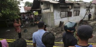 Indonesia incendio almacén fósforos