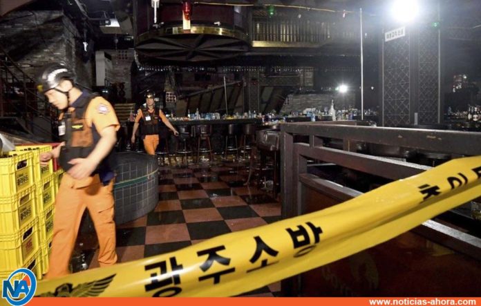 derrumbe bar Corea del Sur - Noticias Ahora