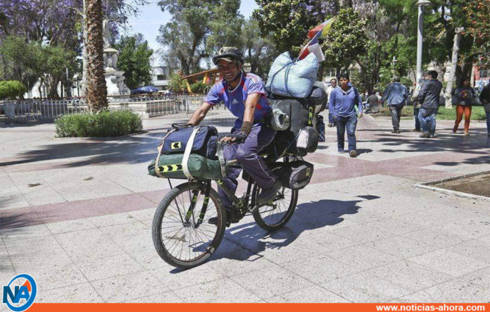 emigró Argentina bicicleta- Noticias Ahora
