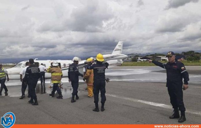 avión aterrizó emergencia