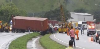 camión carga derrapó puerto cabello-valencia - Noticias Ahora