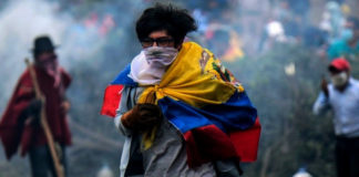 ecuador manifestante - noticias ahora