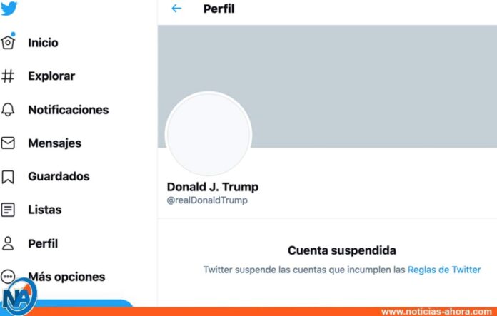 Twitter suspende la cuenta de Trump - Noticias Ahora