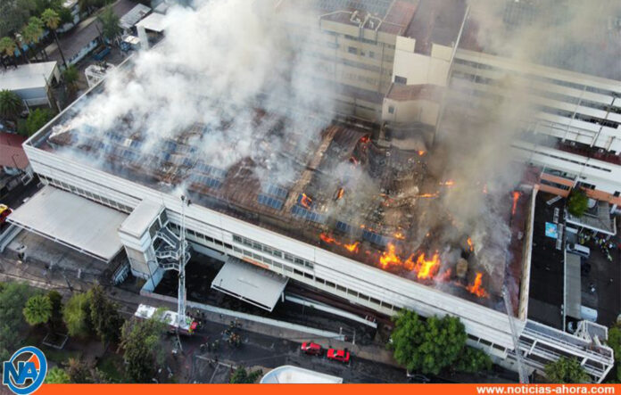 Incendio en hospital de Santiago de Chile - Noticias Ahora