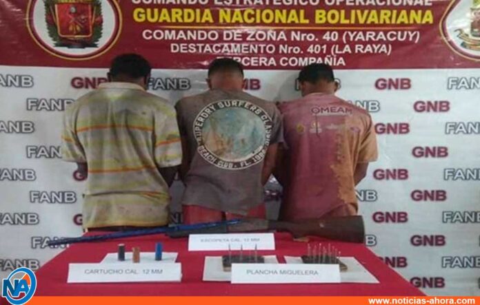 Detenidos tres primos en Yaracuy - Noticias Ahora