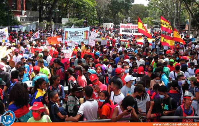 Juventud chavista marchó en Caracas - Noticias Ahora