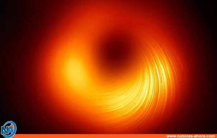 Campos magnéticos del agujero negro en M87 - Noticias Ahora