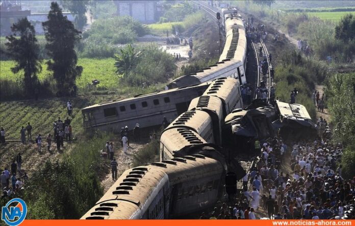 Choque de trenes en Egipto - Noticias Ahora