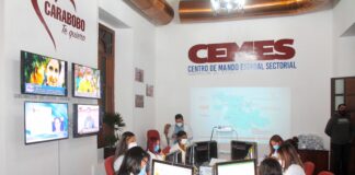 centro de monitoreo Covid-19 en Carabobo