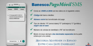 Pago Móvil SMS de Banesco