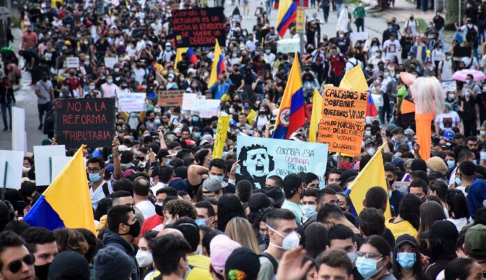 Segundo día del paro nacional en Colombia