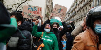 Protestas en París en apoyo a Palestina 