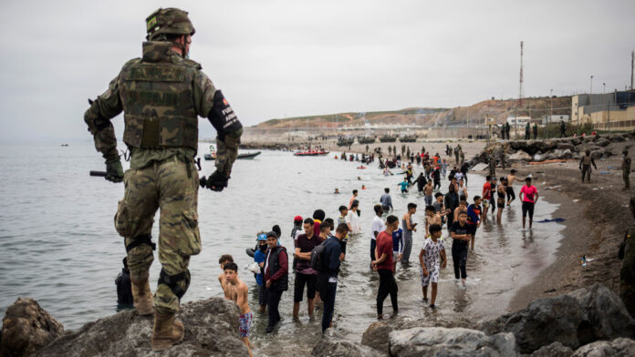 Llegada masiva migrantes marroquís a Ceuta