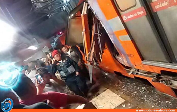 Accidente en metro de México - Noticias Ahora