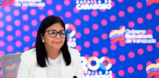 Delcy Rodríguez pidió cooperación internacional - NA