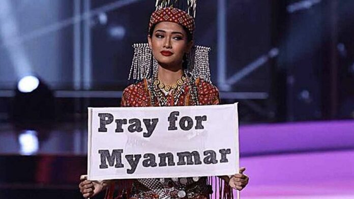 Miss Myanmar no podrá regresar a su país