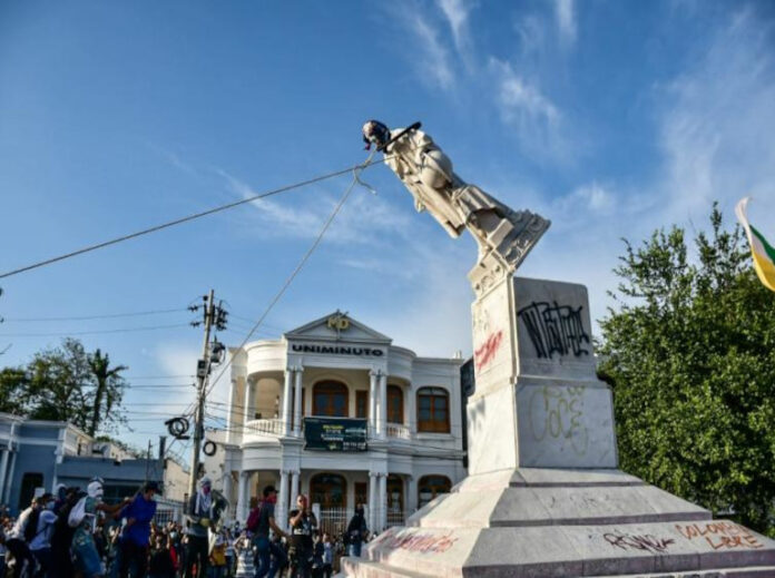 estatua de Cristóbal Colón en Barranquilla