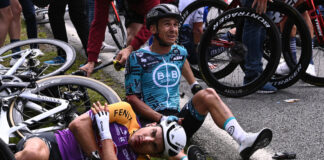 Accidente en Tour de Francia