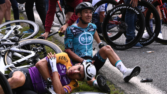 Accidente en Tour de Francia
