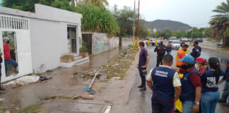 Murió al pisar una alcantarilla