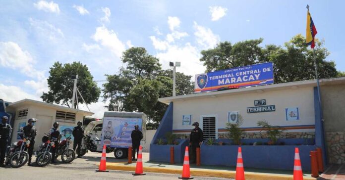 módulo policial en el Terminal de Maracay