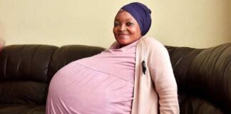mujer sudafricana da a luz a 10 bebés