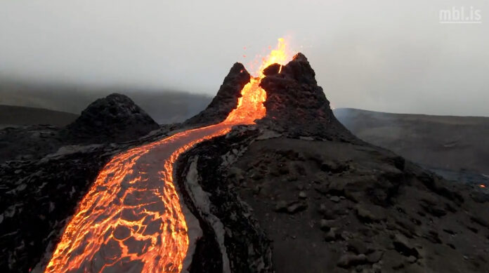 volcán más activo de Islandia