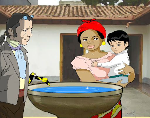 Negra Hipólita madre y padre de Simón Bolívar 