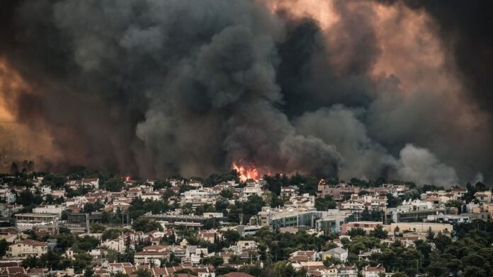 incendios afectan a Atenas