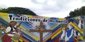 Mural Tradiciones de mi Barrio en Naguanagua