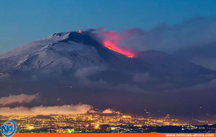 Ultima erupción del volcán Etna - Noticias Ahora