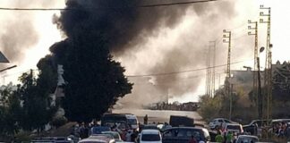 Explosión de cisterna de gas en el Líbano