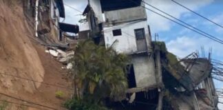 Cuatro viviendas colapsaron en Carrizal