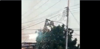 explosión de cableado eléctrico en Maracay