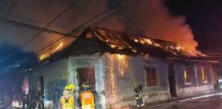 Incendio de una casa en Chile - Noticias Ahora