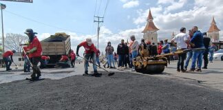 700 toneladas de asfalto en Libertador - 700 toneladas de asfalto en Libertador